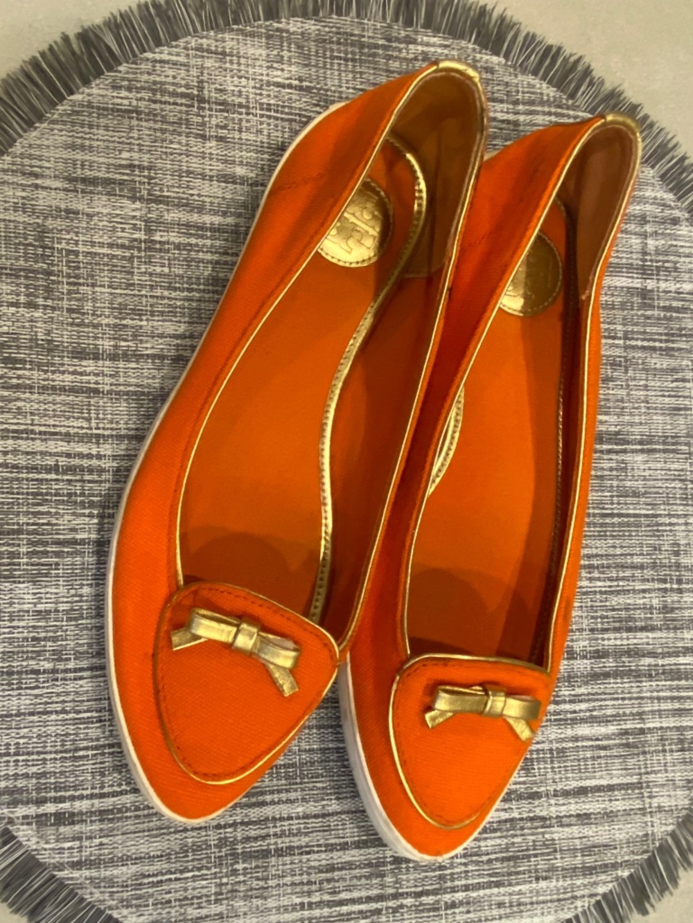 Tory Burch Women's Orange Dakota Sneaker